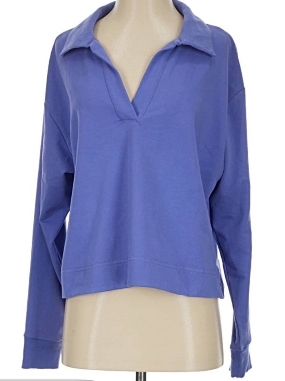 Athleta Periwinkle V-Neck Pullover